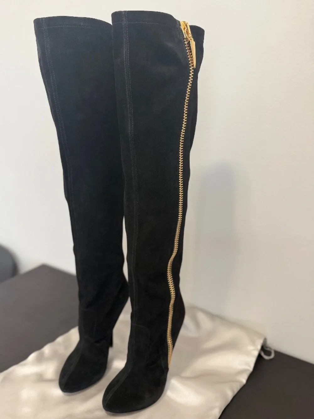 Giuseppe Zanotti Over the knee Suede Dramatic Boots